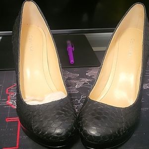 Calvin Klein platform pumps